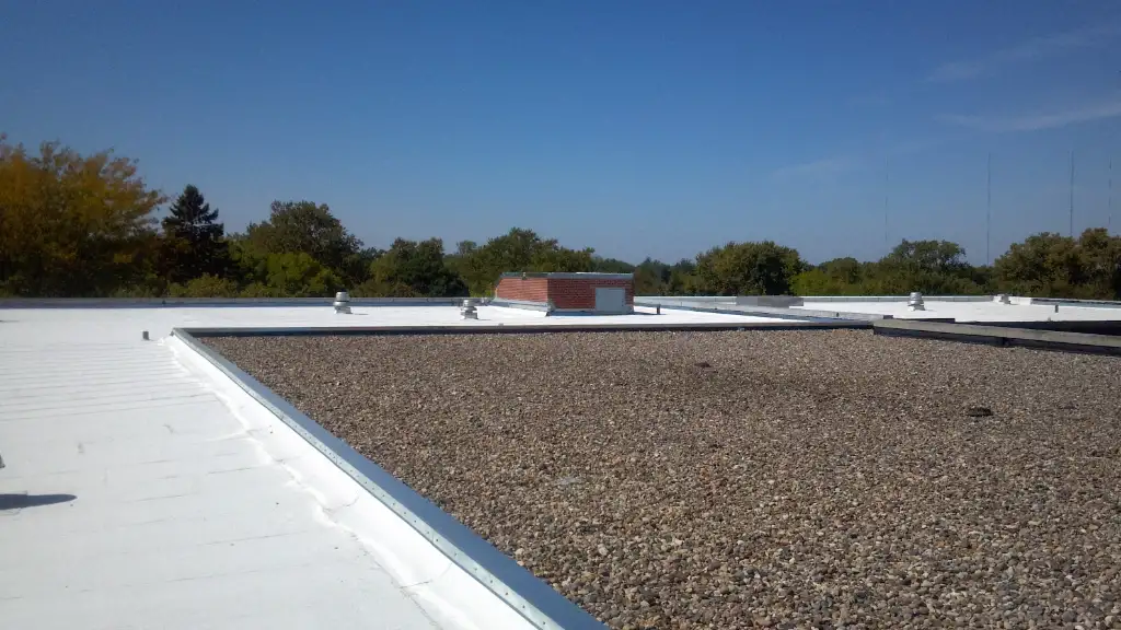 TPO flat roof installation